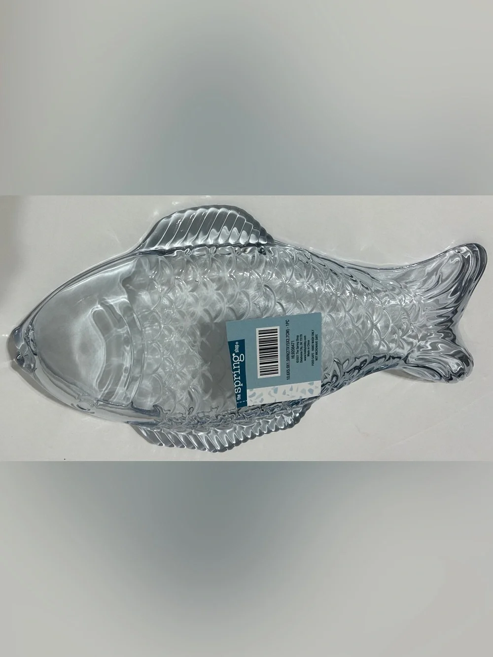 NEW Hobby Lobby Glass Fish Serving Dish 10”X6”